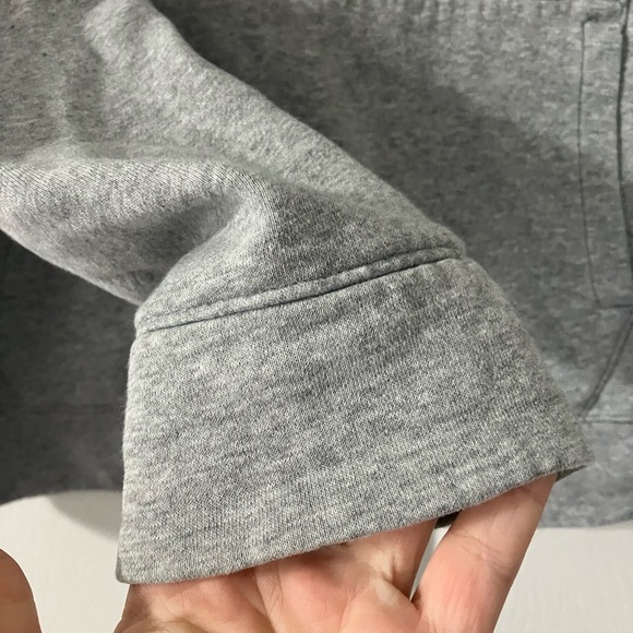 Under Armour Gray Hustle Fleece Hoodie Large Loose Fit - Picture 8 of 12